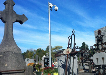 caméra vidéosurveillance cimetière