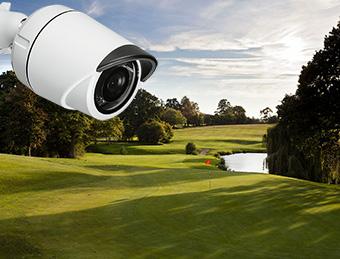 golf sous vidéosurveillance