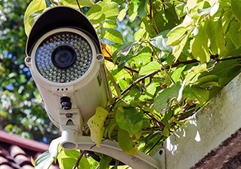 caméra bullet vidéosurveillance jardin
