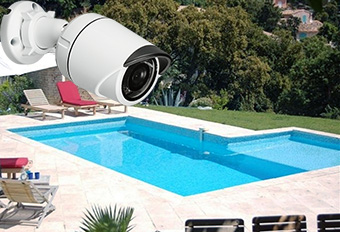 caméra vidéosurveillance piscine
