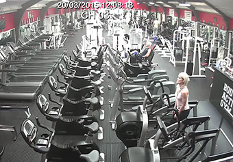 salle de sport caméra vidéosurveillance