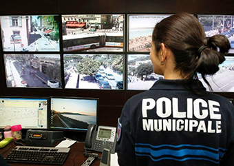 police municipale écrans vidéosurveillance