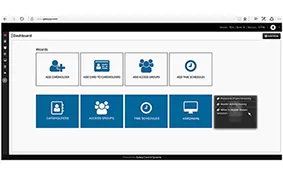 interface web contrôle d'accès cloud