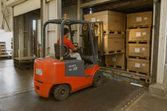 chariot chargement camion