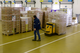 magasinier chargement palette