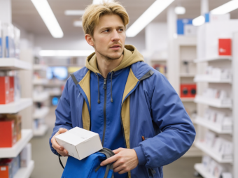 homme vol étalage