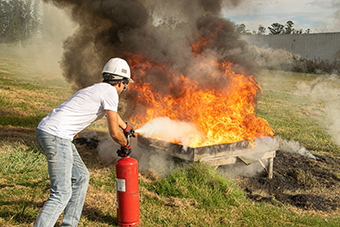 extincteur feu