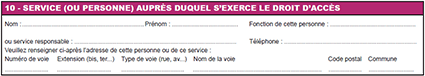 droits d'accès déclaration préfectorale