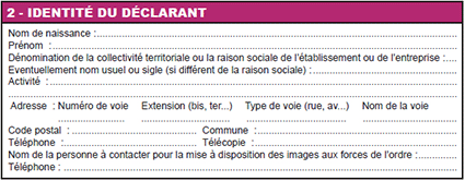 identité déclarant déclaration préfectorale