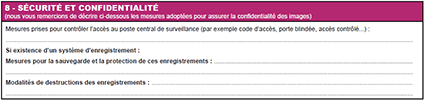 sécurité confidentialité déclaration préfectorale