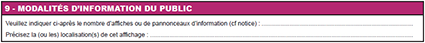 modalités information public déclaration préfectorale