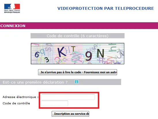 formulaire téléprocédure préfecture vidéosurveillance