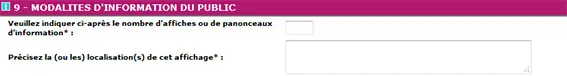 modalité d'information public  formulaire préfecture vidéosurveillance