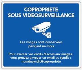 panneau copropriété vidéosurveillance